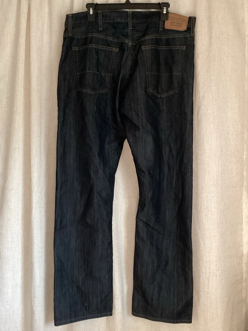 Levi's Men's Straight Jeans in Dark Indigo Black 38x34